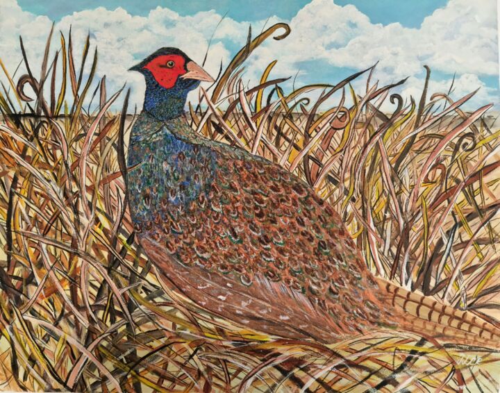 제목이 "Pheasant"인 미술작품 Tracey Lee Cassin로, 원작, 기름