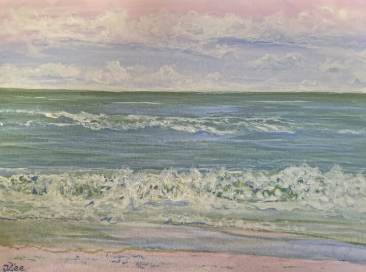 Painting titled "Sea Breeze" by Tracey Lee Cassin, Original Artwork, Acrylic
