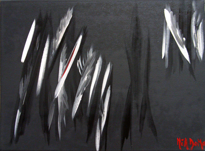 Painting titled "MiAgôsh nbr 03" by Mia Doma, Original Artwork, Oil