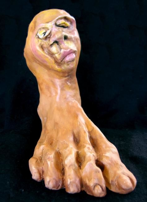 Sculpture titled "mrs.foot" by Mia Jankovic, Original Artwork