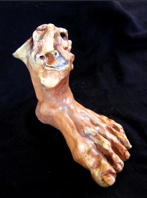 Sculpture titled "mr.foot" by Mia Jankovic, Original Artwork