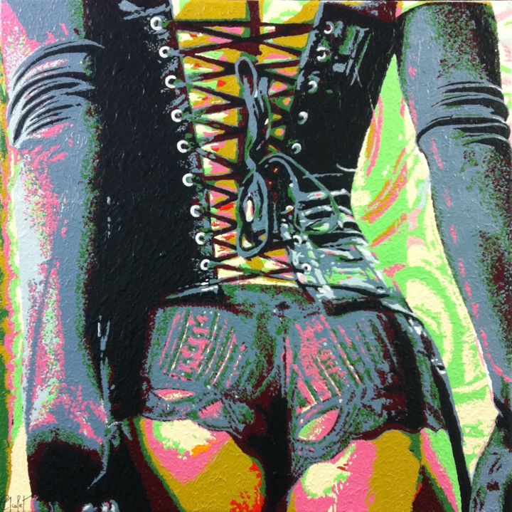 Peinture intitulée "Sexy Pop Art" par Chrystel Mialet, Œuvre d'art originale, Acrylique