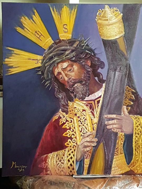 Pintura titulada "Jesús del Gran Poder" por Mianper, Obra de arte original