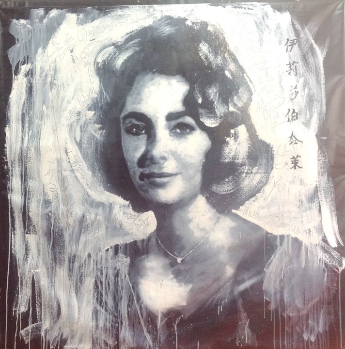 Painting titled "Untitled Elizabeth…" by Michael Andrew Law, Original Artwork, Acrylic