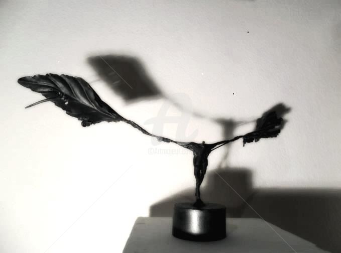 Escultura intitulada "la libérté" por Michael Dumont, Obras de arte originais, Metais