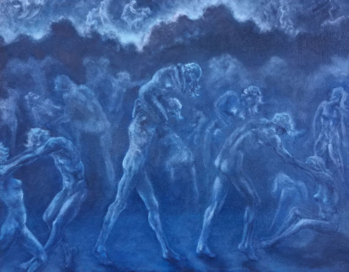 Photography titled "The Watchers, Raptu…" by Michael Henry, Original Art, Oil