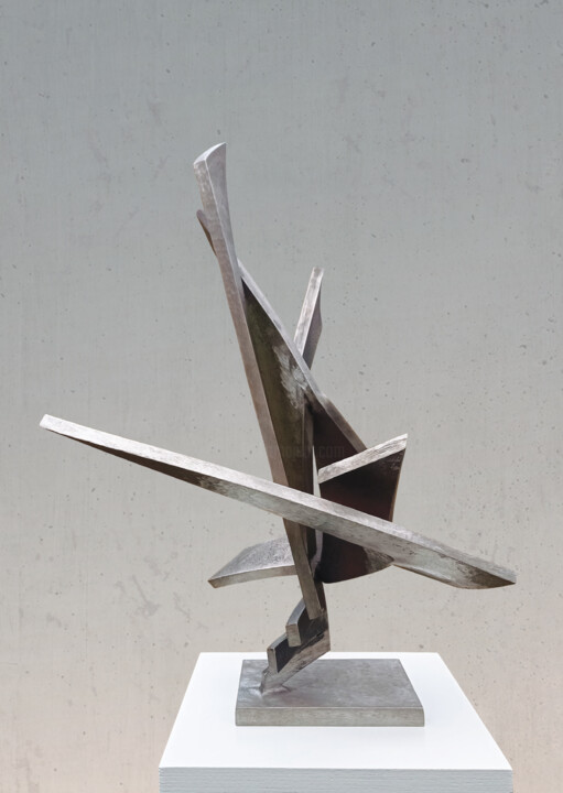 Skulptur mit dem Titel "Auriel" von Michael Hitschold, Original-Kunstwerk, Metalle