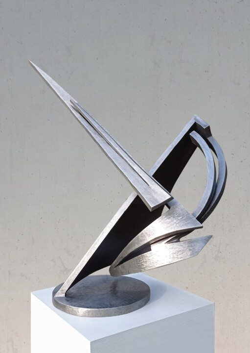 Sculptuur getiteld "ZEN" door Michael Hitschold, Origineel Kunstwerk, Metalen