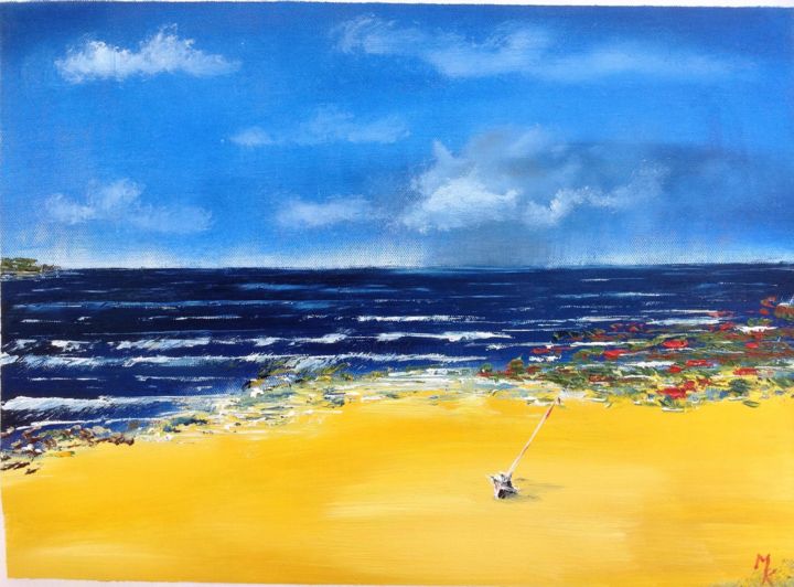 Painting titled "Seaside" by Michael Krakowski, Original Artwork