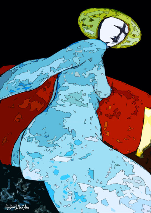 Digital Arts titled "'How Do You Like My…" by Michael Lawrence, Original Art, Ink