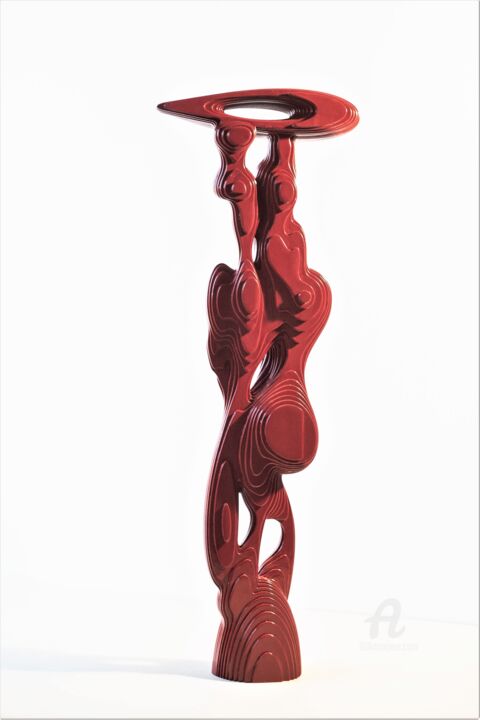 Скульптура под названием "Joy 2" - Michael Levchenko, Подлинное произведение искусства, Дерево