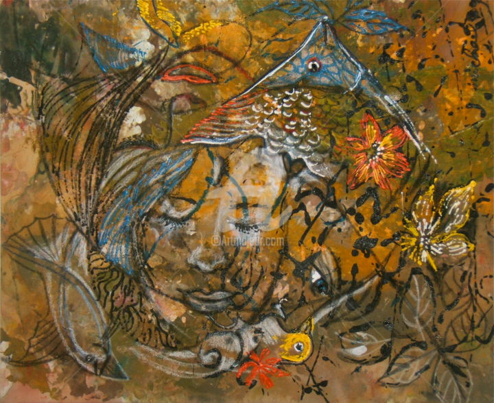 Painting titled "conversation-cote-1…" by Michael Wong Loi Sing, Original Artwork