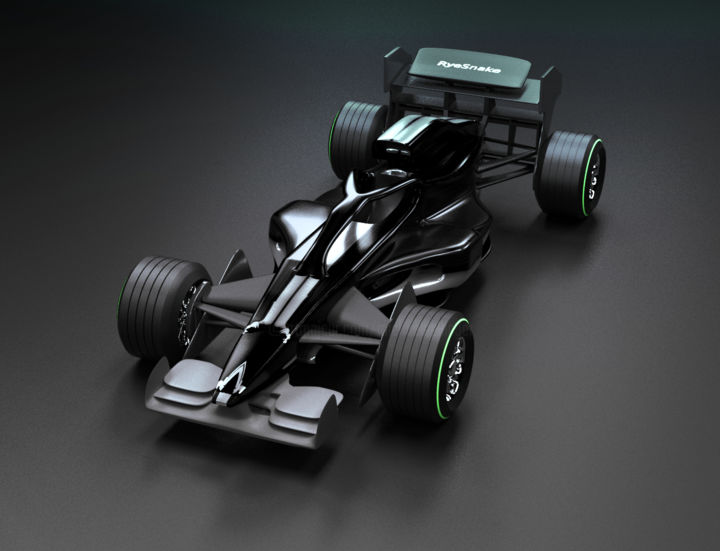 Digital Arts titled "Racer" by Michael Dellinger, Original Artwork, 3D Modeling