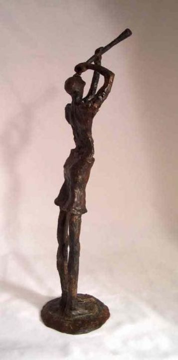 Sculpture titled "I'll Find You A Home" by Michael Schramer, Original Artwork, Metals