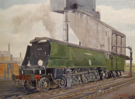 Painting titled "Quietly steaming" by Michael Land, Original Artwork