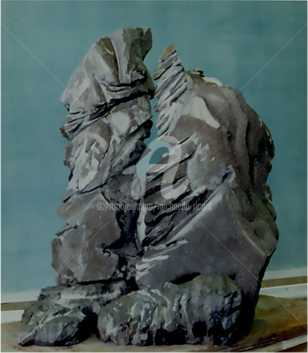 Скульптура под названием "escale" - Michaelle Ricard, Подлинное произведение искусства, Камень
