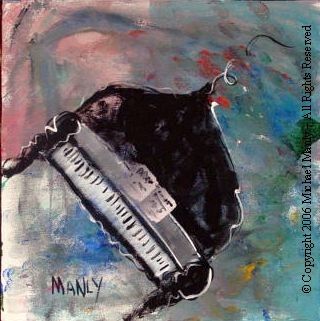 Painting titled "Piano Grande" by Michael Manly, Original Artwork