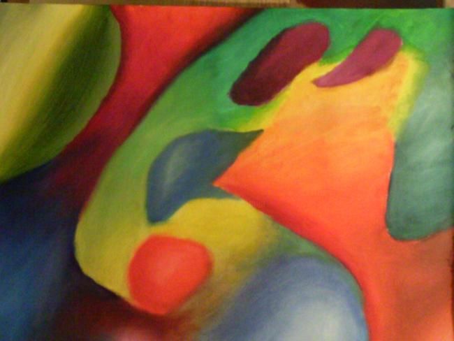 Painting titled "Experiment In Color…" by Michael Farmer, Original Art, Oil