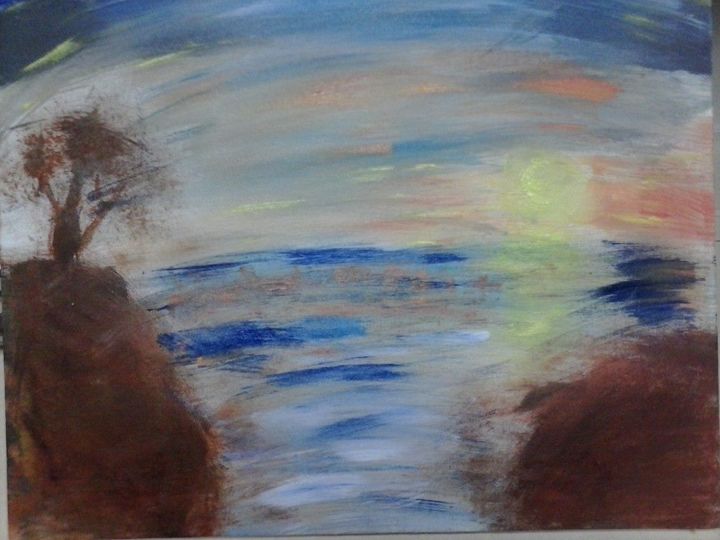 Painting titled "ocean.jpg" by Michal Johnston, Original Art,