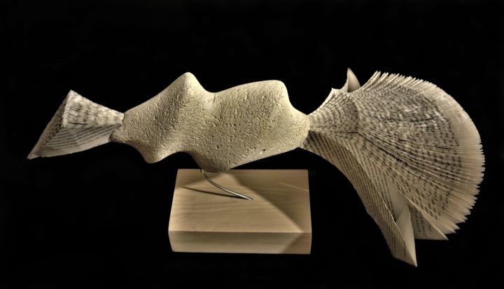 雕塑 标题为“Ochra Kalydona” 由Michalis Kontoudis, 原创艺术品, 纸