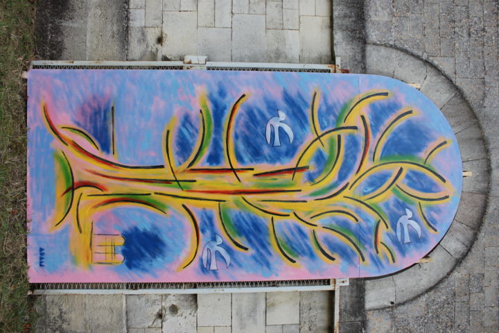 Pintura intitulada "street art" por Michel Adam, Obras de arte originais, Tinta spray