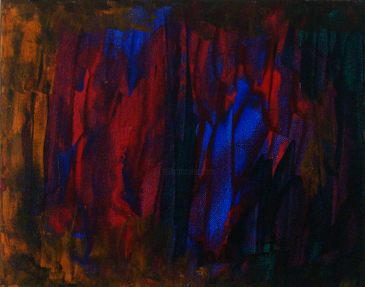 Schilderij getiteld "Sensations" door Michel Aucoin, Origineel Kunstwerk, Acryl