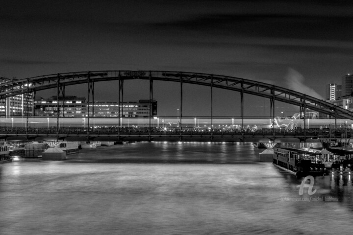 Fotografia intitolato "depuis le pont d'au…" da Michel Babkine, Opera d'arte originale, Fotografia digitale