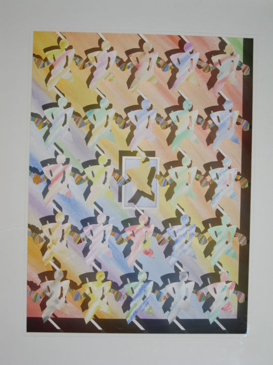 Painting titled "Variations andromor…" by Michel Castanier, Original Artwork, Other