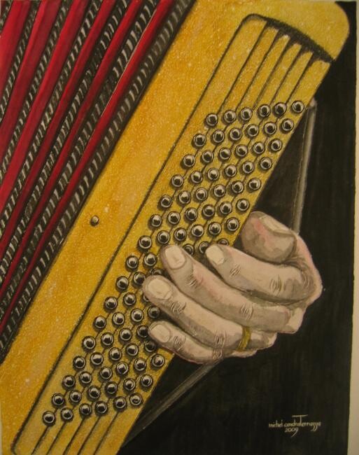 Pittura intitolato "MUSETTE, main gauche" da Michel Cendra-Terrassa, Opera d'arte originale