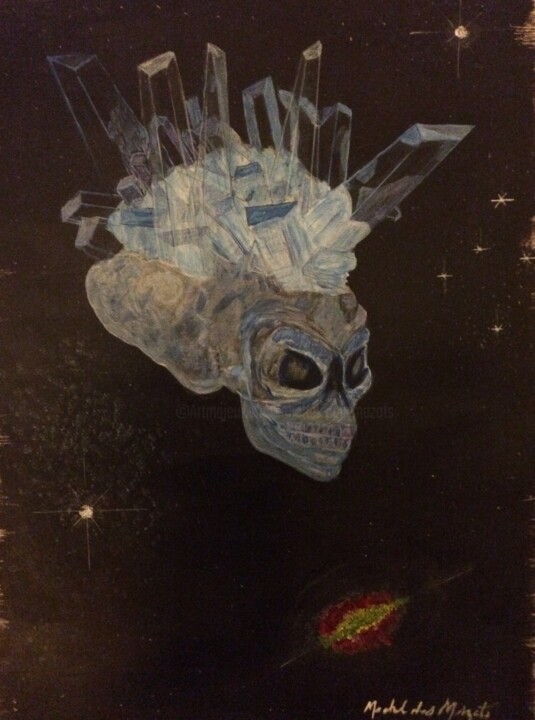 Painting titled "Alien" by Michel Des Mazots, Original Artwork, Acrylic