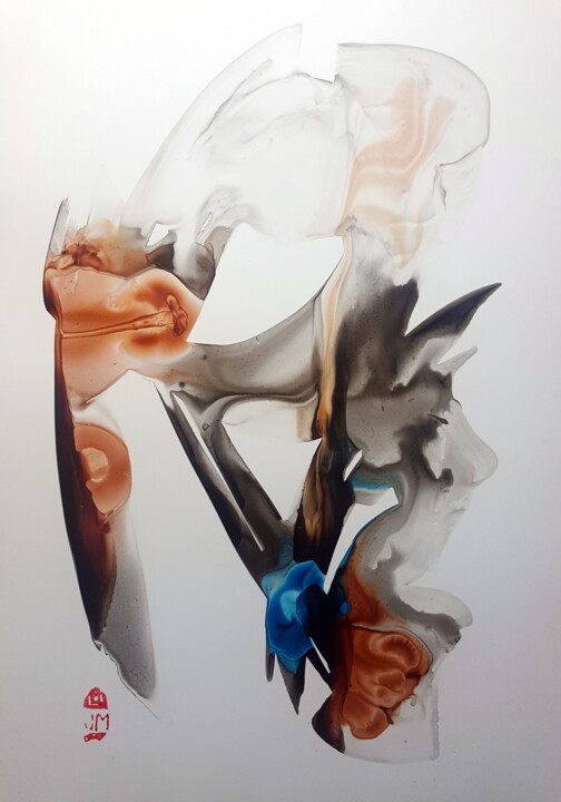 Pintura titulada "évaporescences 54" por Michel Dufrene, Obra de arte original, Tinta