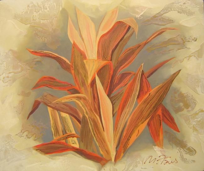 Painting titled "Ti Plant" by Michel Fares, Original Artwork