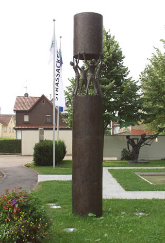 Sculpture intitulée "SYNERGIE A 4" par Michel Favre, Œuvre d'art originale