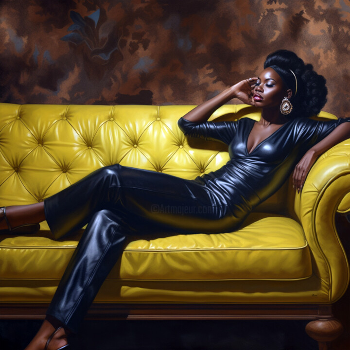Black Leather Painting