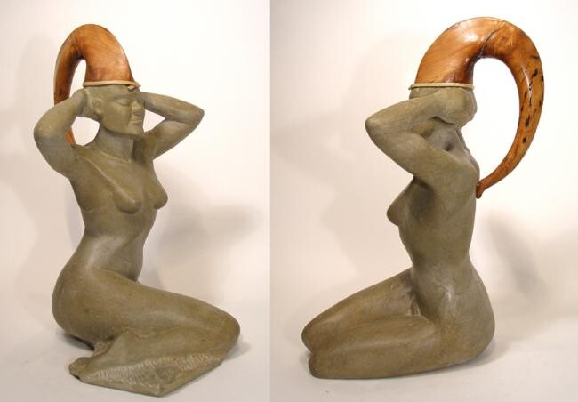 Sculpture intitulée "DIVA" par Michel Gautier, Œuvre d'art originale, Pierre