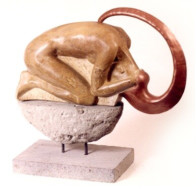 Sculpture intitulée "LA DEUXIÈME NAISSAN…" par Michel Gautier, Œuvre d'art originale