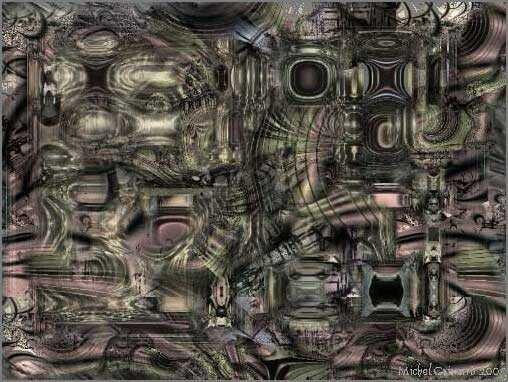 Digital Arts titled "Mur-machine" by Michel Grimard, Original Artwork