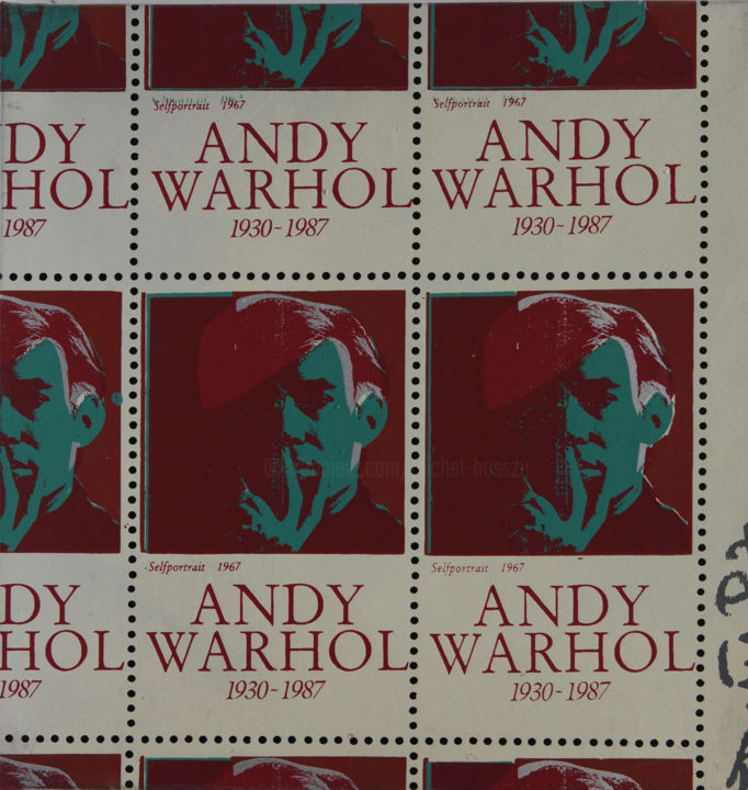 Gravures & estampes intitulée "Homage to Warhol #0…" par Hosszu, Œuvre d'art originale, Sérigraphie