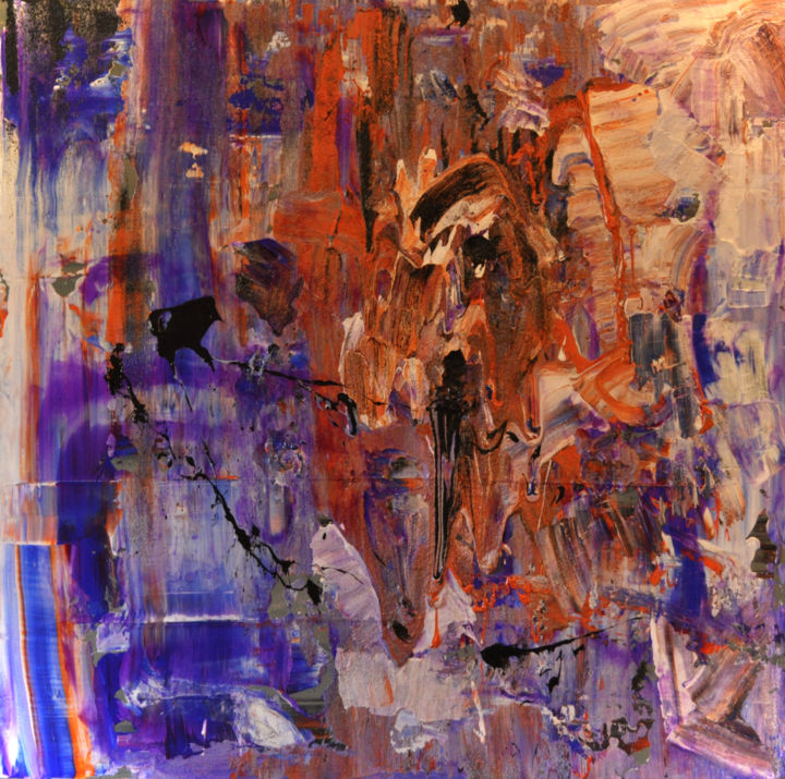 Peinture intitulée "N°43" par Qopat, Œuvre d'art originale,