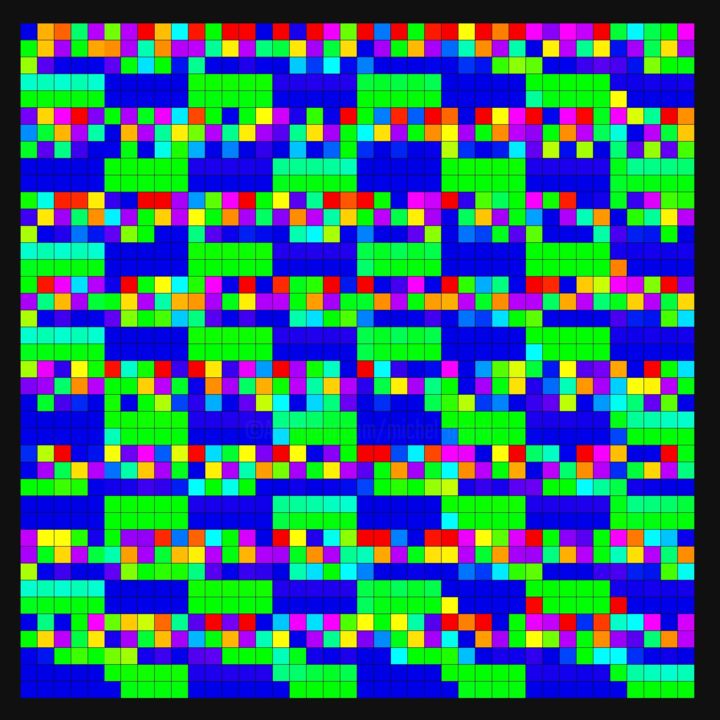 Digital Arts titled "20210108Ha8bc" by Michel Martin, Original Art, 2D Digital Work