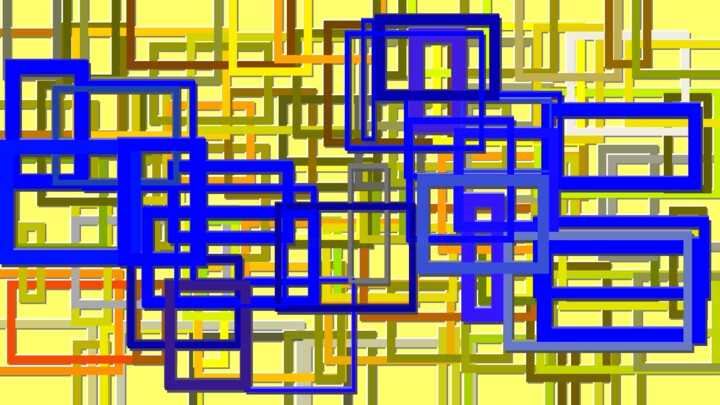 Arts numériques intitulée "20220507HcRectA7462…" par Michel Martin, Œuvre d'art originale, Travail numérique 2D