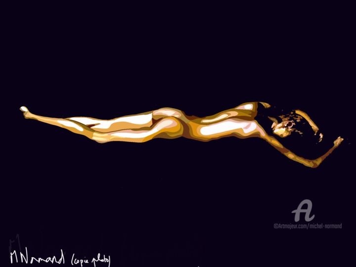 「2017-07-04-goldfing…」というタイトルのデジタルアーツ Michel Normandによって, オリジナルのアートワーク, その他