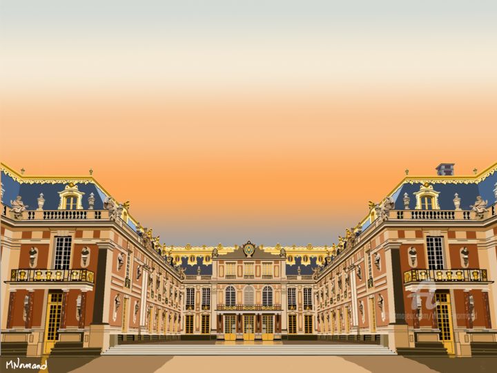 数字艺术 标题为“2019-09-24 Château…” 由Michel Normand, 原创艺术品, 数字油画