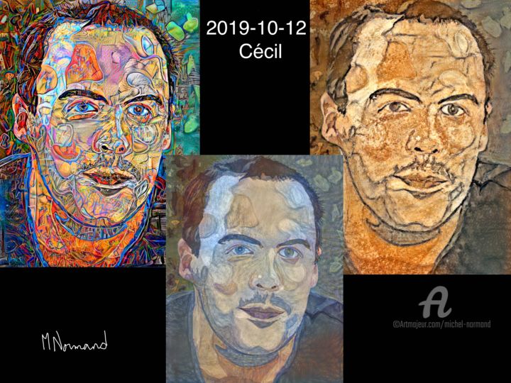Arts numériques intitulée "2019-10-13 Variatio…" par Michel Normand, Œuvre d'art originale, Peinture numérique
