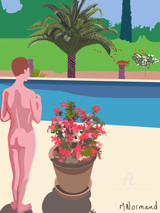 "2015-07-31 La rose…" başlıklı Dijital Sanat Michel Normand tarafından, Orijinal sanat, Dijital Resim
