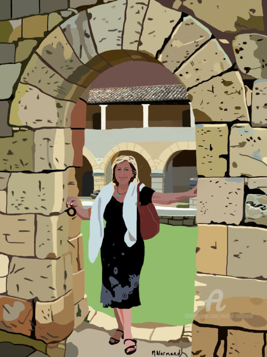 Digital Arts titled "2015-05-13 Abbaye S…" by Michel Normand, Original Artwork, Digital Painting