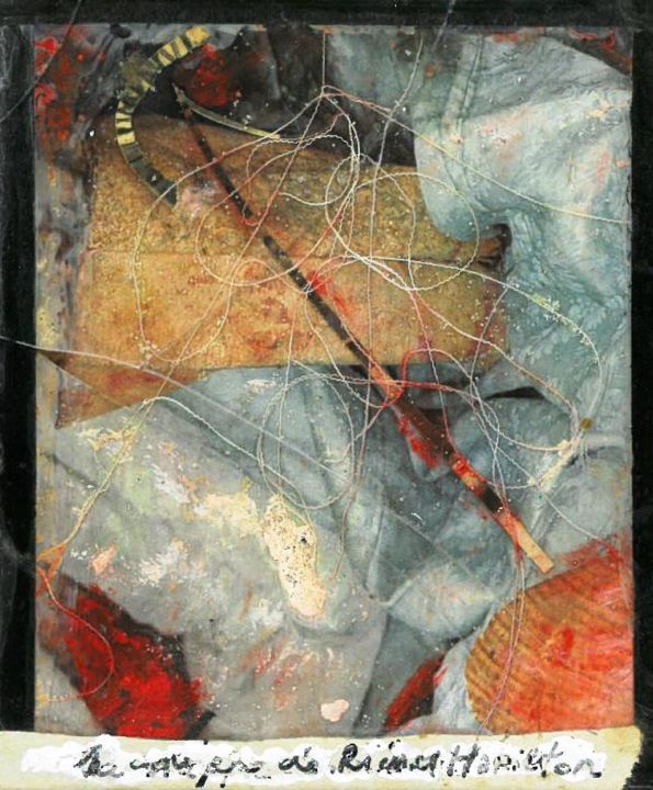 Peinture intitulée "la nappe de Richard…" par Michel Tabanou, Œuvre d'art originale, Acrylique