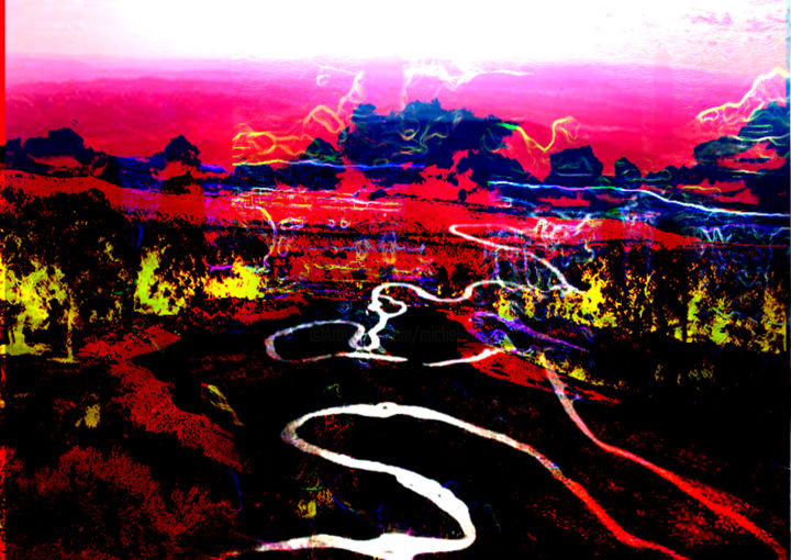 "Snake River- Hell's…" başlıklı Dijital Sanat Michel Tabanou tarafından, Orijinal sanat, Dijital Resim