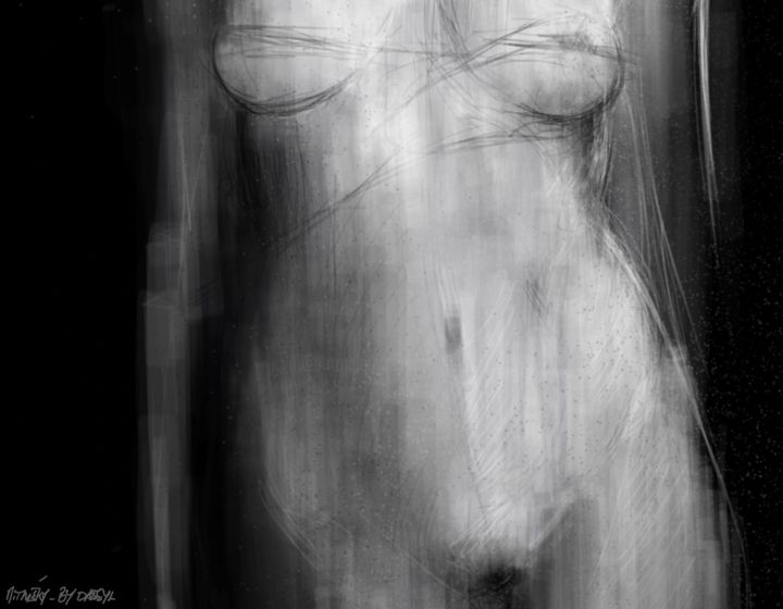 Digital Arts titled "Nude" by Michel Thiery (By Daesyl arts), Original Artwork, Digital Painting