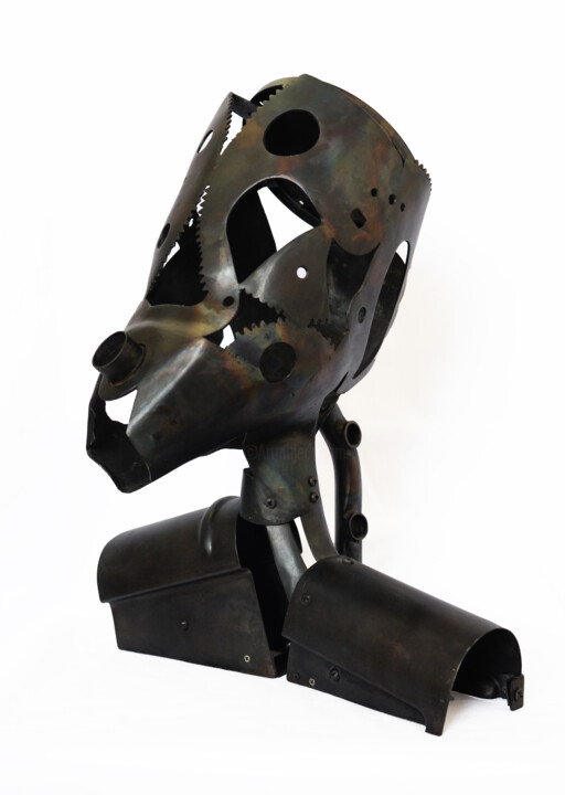 Sculptuur getiteld "Mr Phillips Wants t…" door Michel V. Meulenert (Meulenert), Origineel Kunstwerk, Metalen